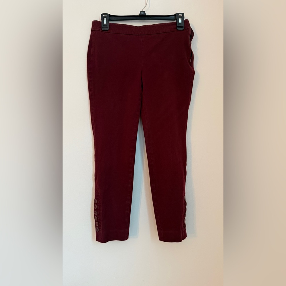 Talbots Red Capris Corduroy Pants